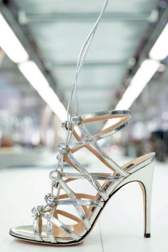 Metallic Sandals #promshoes #sandals