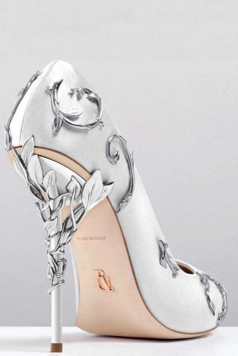 gray silver heels