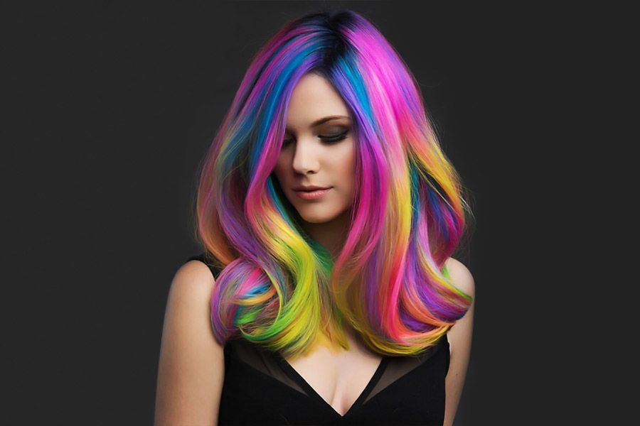 Aggregate 81+ rainbow colour hair super hot - in.eteachers