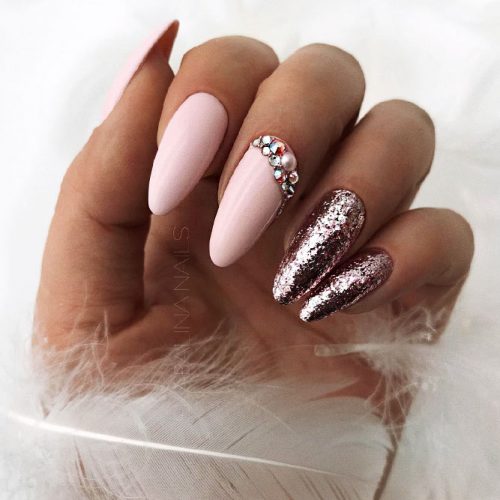 Awesome Bright Almond Nails Picture 2