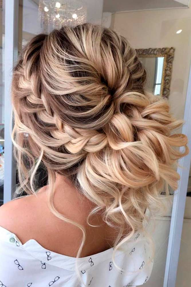 Voluminous Braided Chignon #braids #volumnioushairstyles