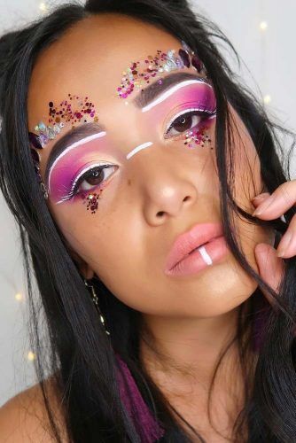 Tribe Festival Makeup #pinkshadow #tribemakeup