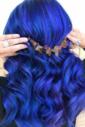 Blue Cobalt Shades In Hair Color picture 1