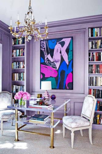 Amazing Home Decor In Lilac Color #homedecor #wallcolor