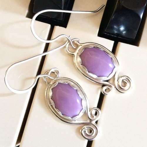 Lilac Earrings Designs pictiure 3