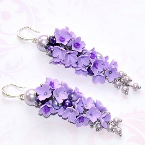 Lilac Earrings Designs pictiure 2