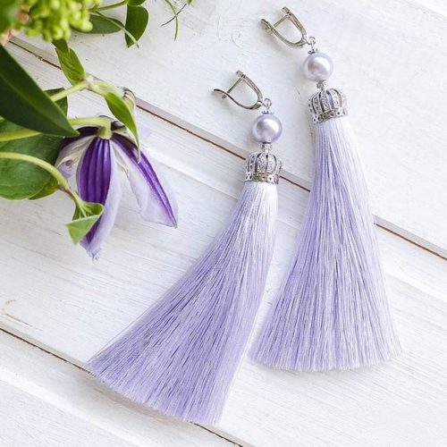 Lilac Earrings Designs pictiure 1