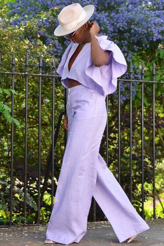 Summer Outfit Idea In Lilac Color #outfitidea