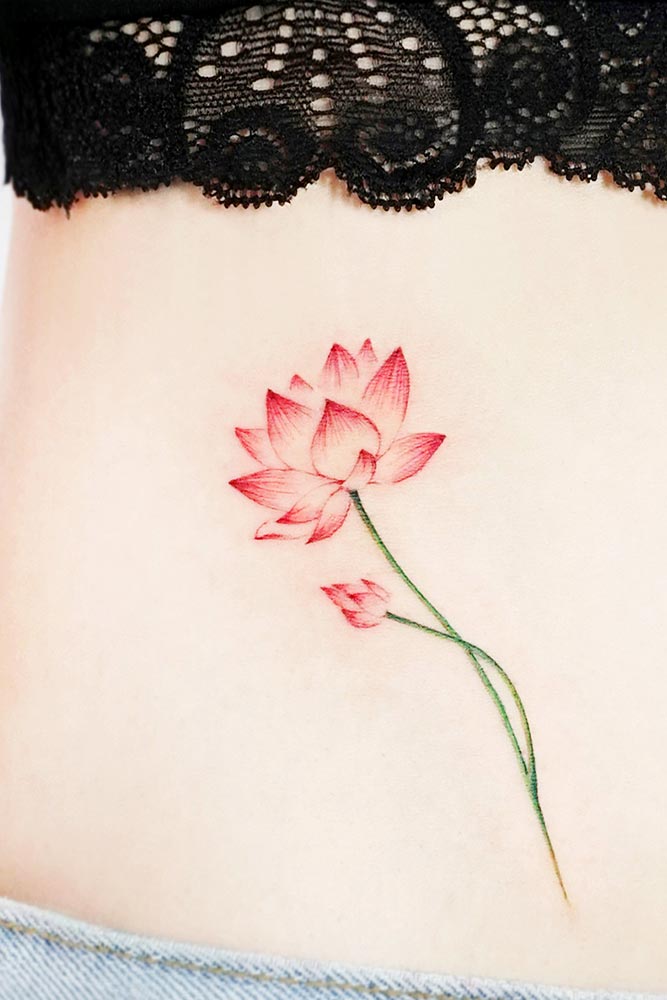 Belly Lotus Tattoo Ideas Picture 1
