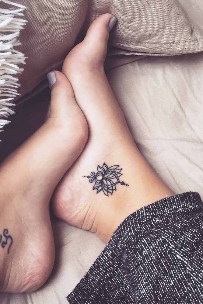 35 Cute Lotus Tattoos On Ankle  Tattoo Designs  TattoosBagcom