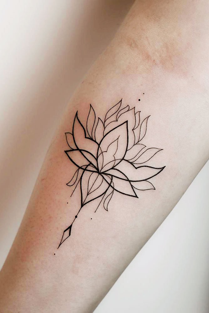 Lotus Tattoos On Arms Picture 6