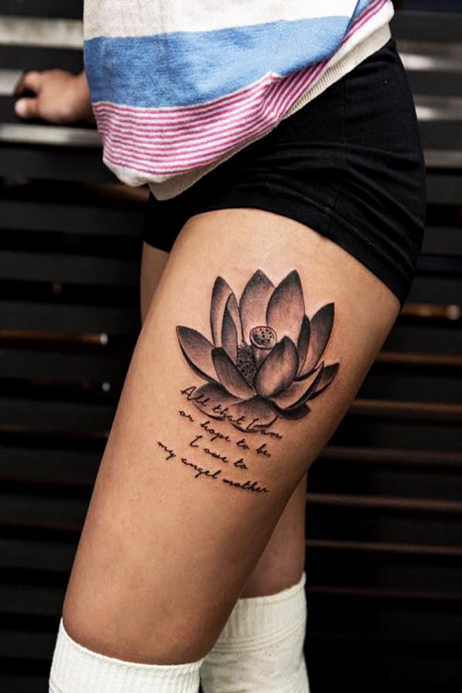 Lower Body Lotus Tattoo Picture 3