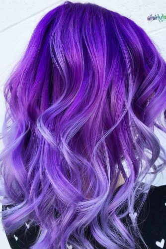 Purple Hairstyles For Medium Hair : 50 Prettiest Dark Purple Hair Ideas ...