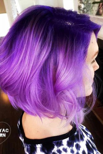 Short Purple Hair