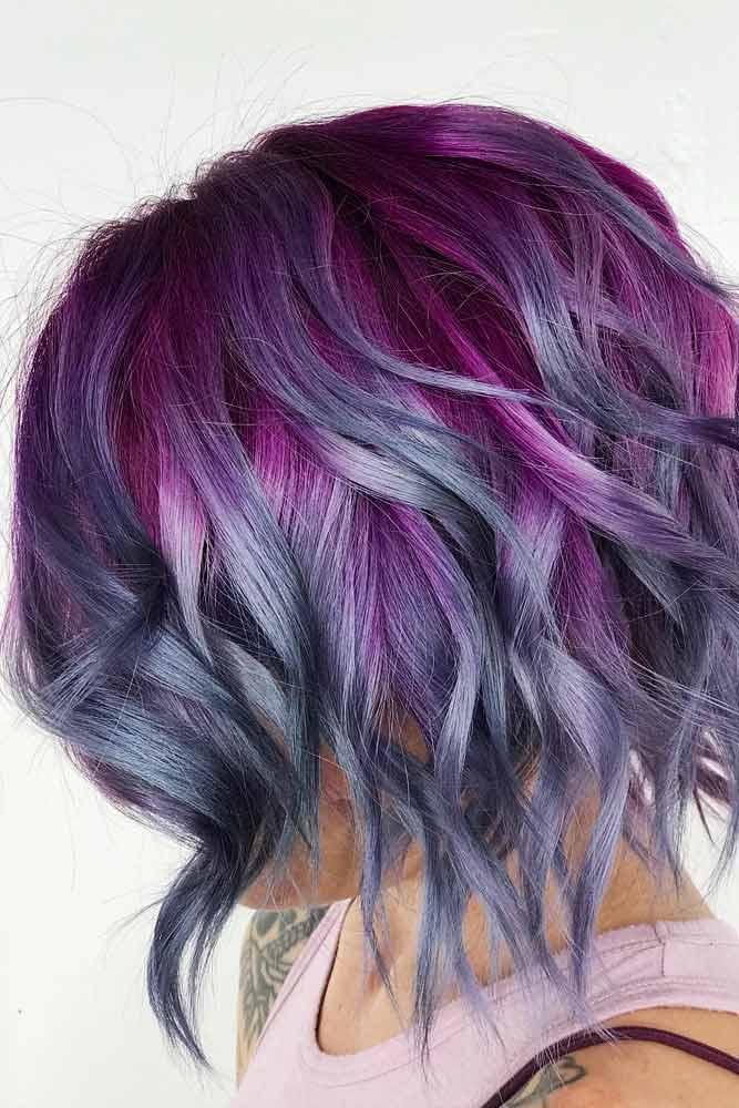 Dark Magenta To Gray Ombre