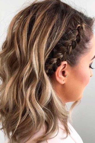 Quick Side French Braid Half Up #frenchbraids #halfup