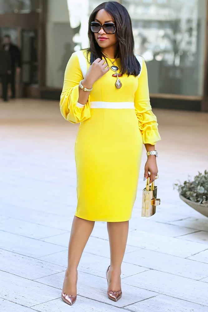 Yellow dress with hot sale leopard shoes