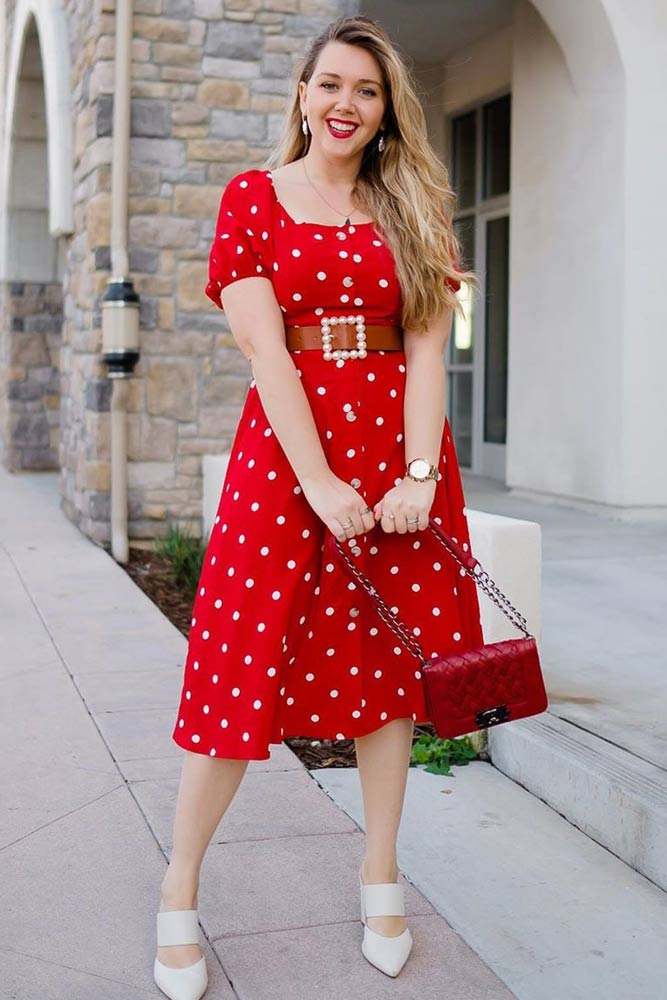 Vintage Red Dress Design #reddress