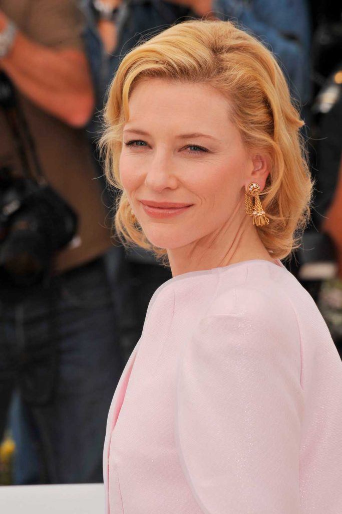 Short Strawberry Blonde Hair from Cate Blanchett # cateblanchett #shorthairstyles