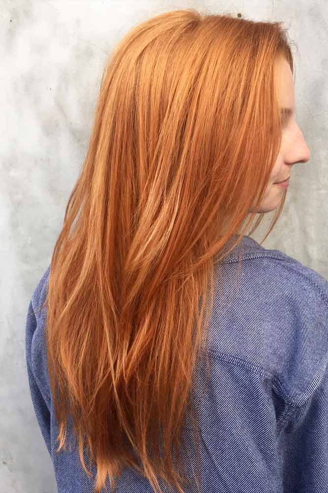 Long Layered Strawberry Blonde Hair #longhair #layeredhaircut