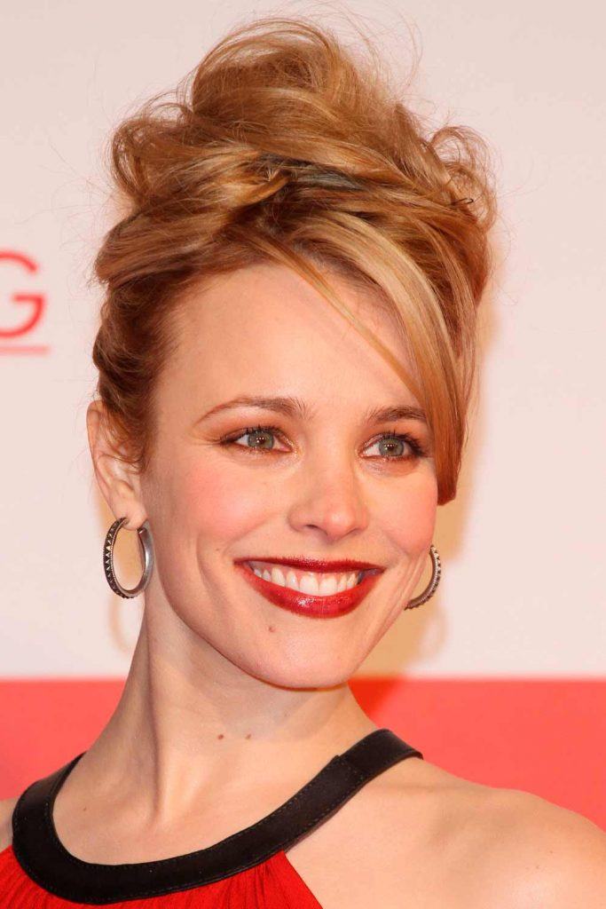 Soft Strawberry Blonde Hair Color By Rachel McAdams #rachelmcadams #celebririeshairstyles