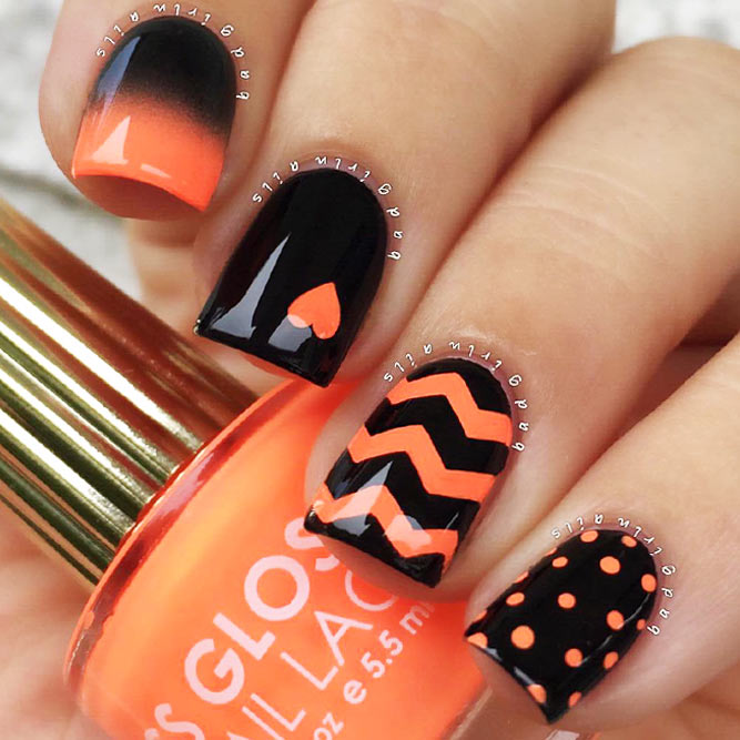 27 Amazing Chevron Pattern Design Nails