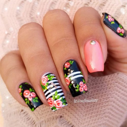 42 Super Pretty Flower Nail Designs To Copy