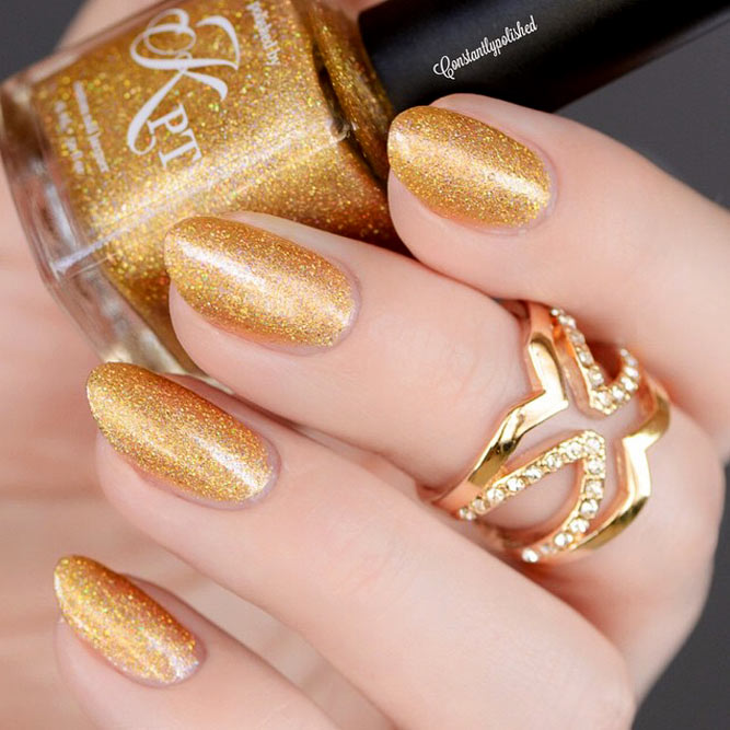 Easy Gold Nail Designs Picture 3