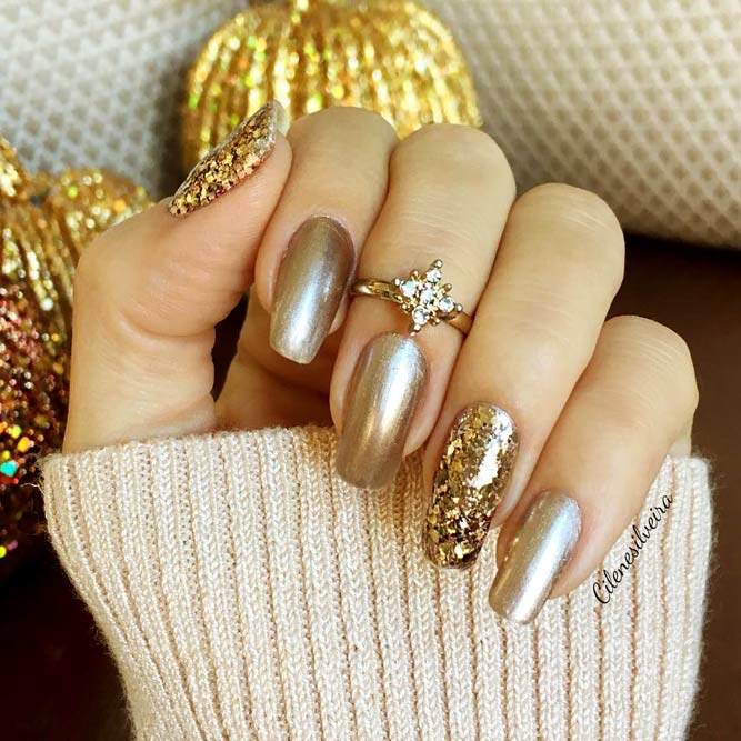 Easy Gold Nail Designs Picture 1