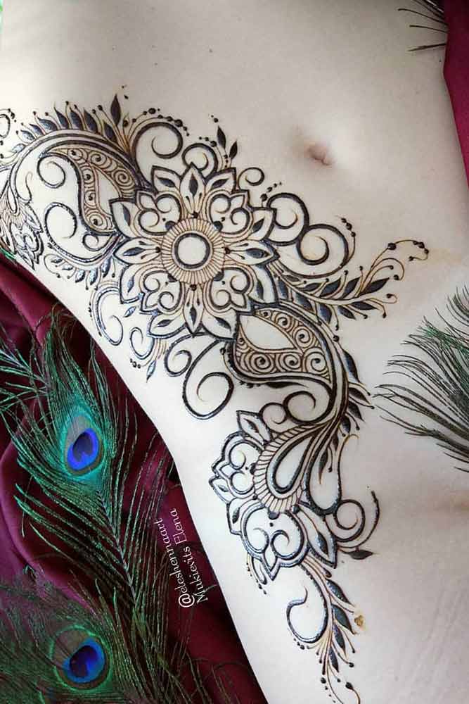 Top 8 Belly Mehndi Designs  Styles At Life