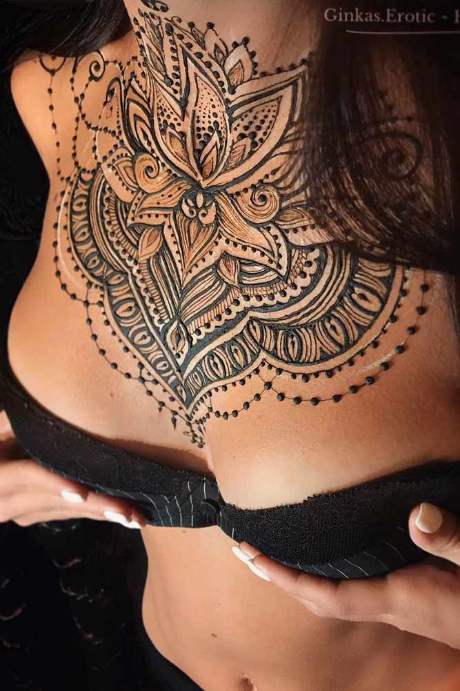 Henna Tattoo Designs For Chest Picture 2