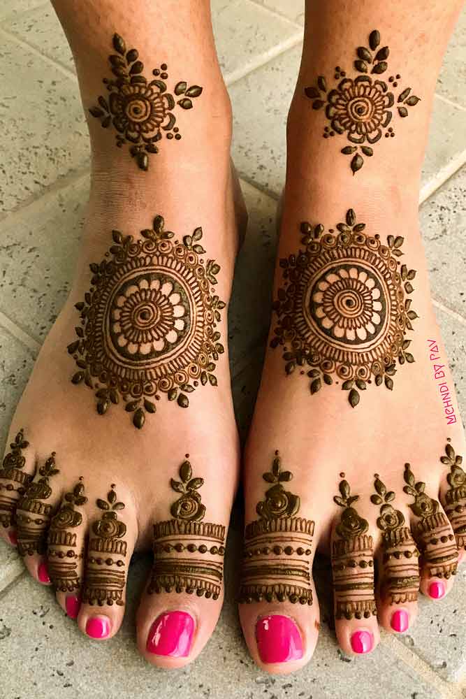 Henna Tattoo Patterns For Feet #feettattoo