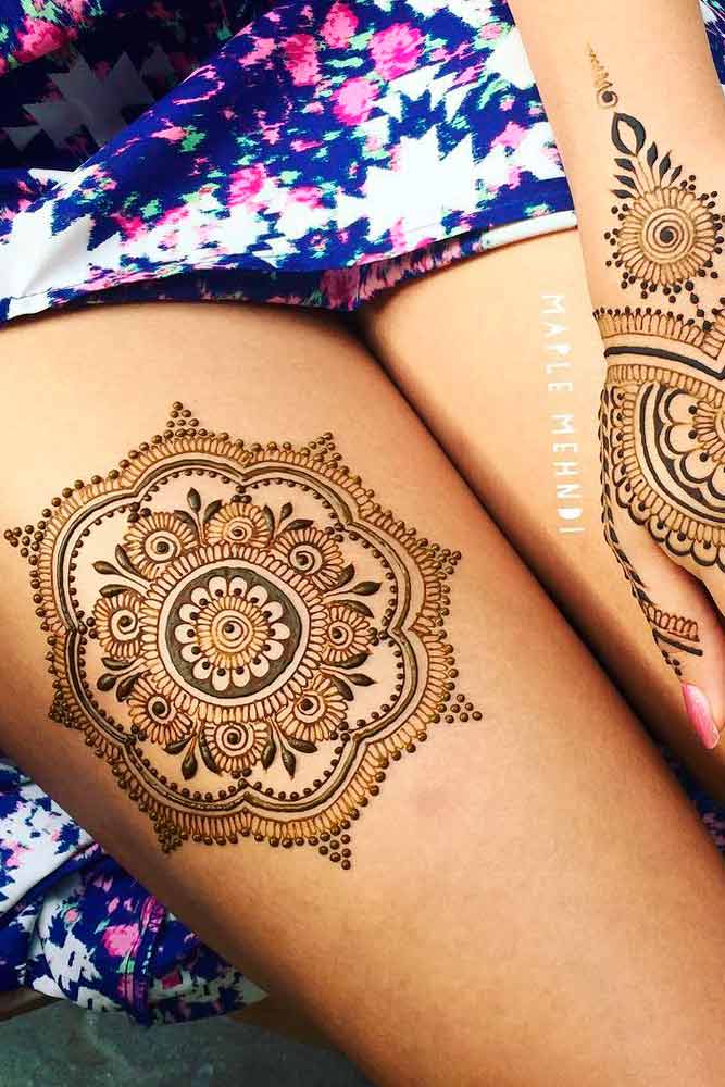 Legs Henna Tattoo Designs Picture 4
