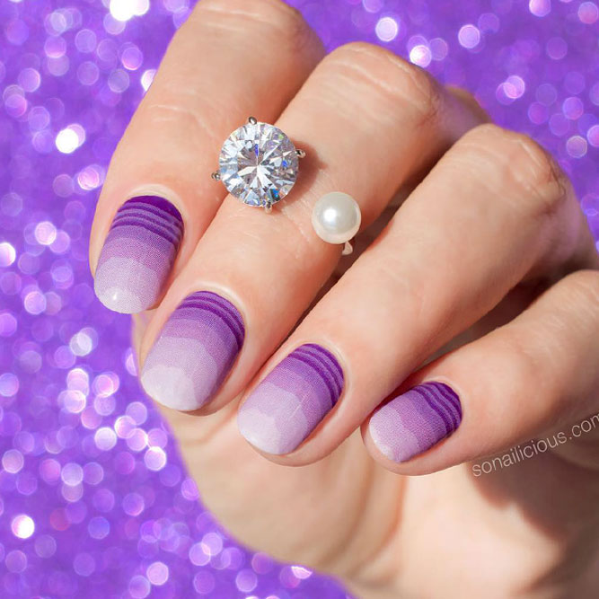 Trendy Purple Nail Designs With Ombre Picture 3