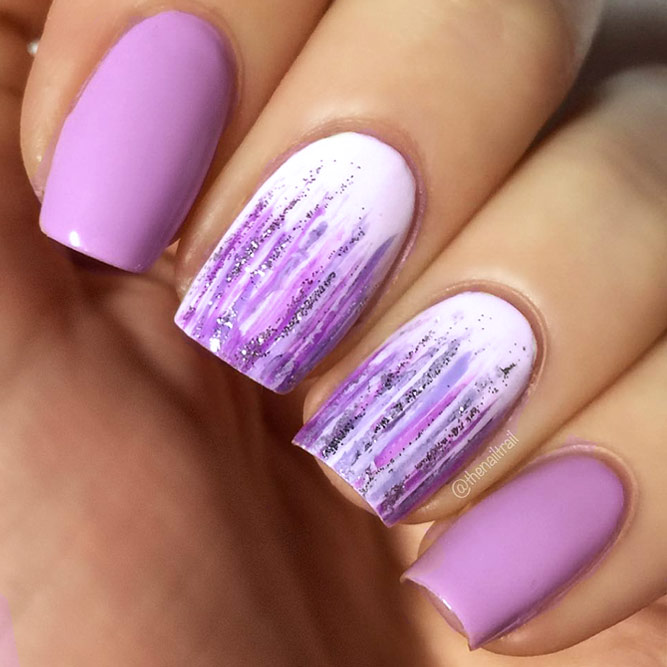 Beautiful Pastel Purple Nails Picture 2