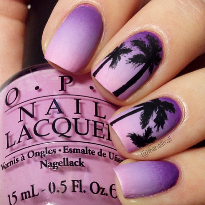 Trendy Purple Nail Designs With Ombre Picture 4