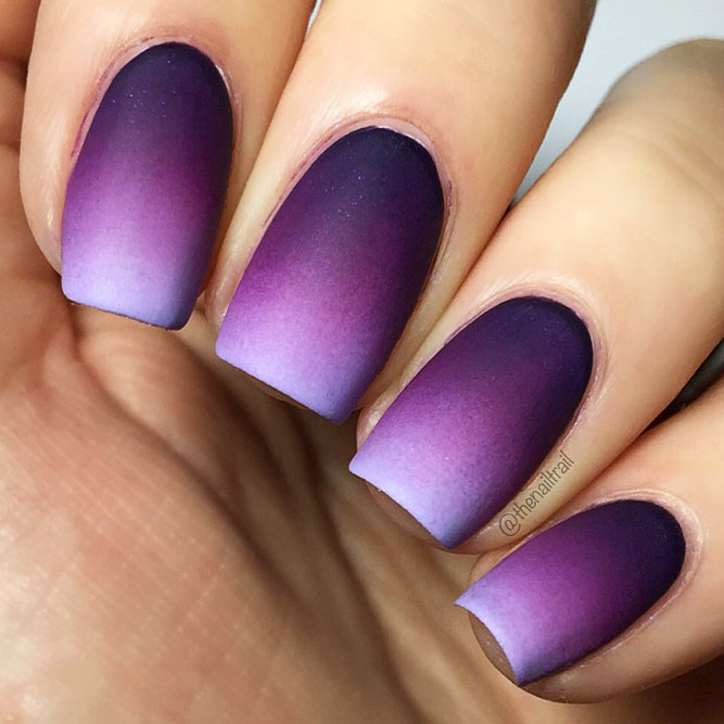 Trendy Purple Nail Designs With Ombre Picture 2