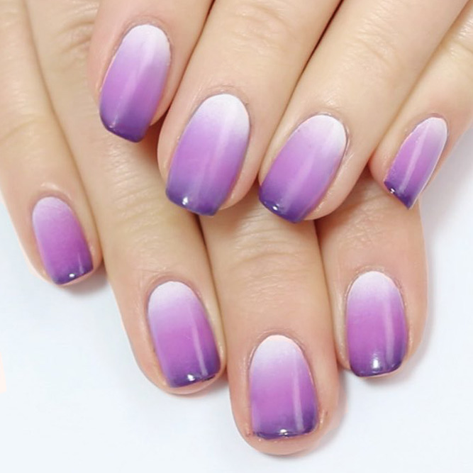 Trendy Purple Nail Designs With Ombre Picture 5