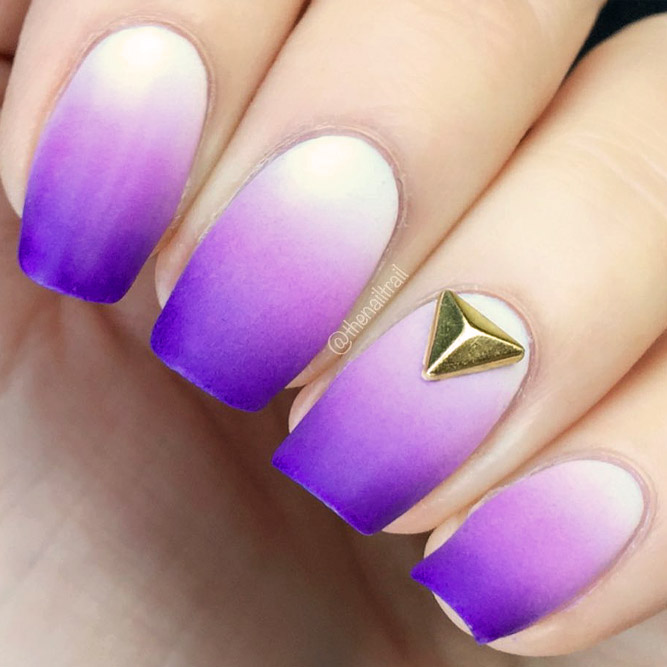 Trendy Purple Nail Designs With Ombre Picture 1