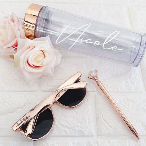 Rose Gold Accessories Ideas #sunglasses