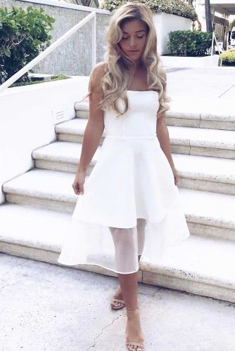 Midi White Dresses For Women picture 1