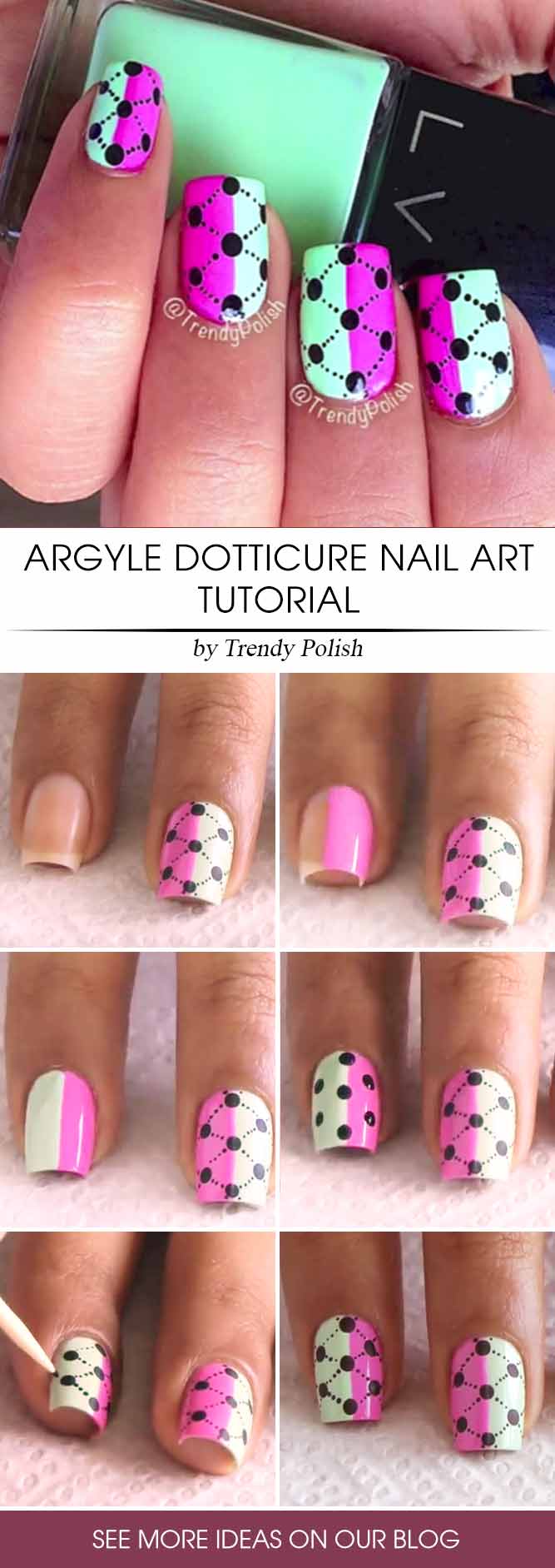 Choose An Argyle Nails Tutorial To Follow Next Time