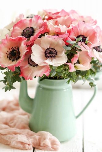 White And Pink Anemones