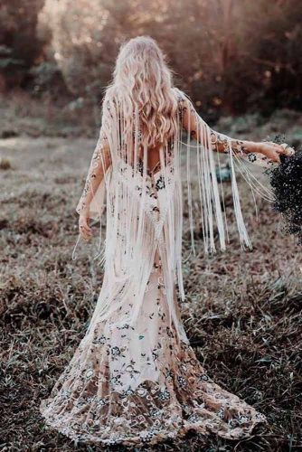 fringe wedding dress