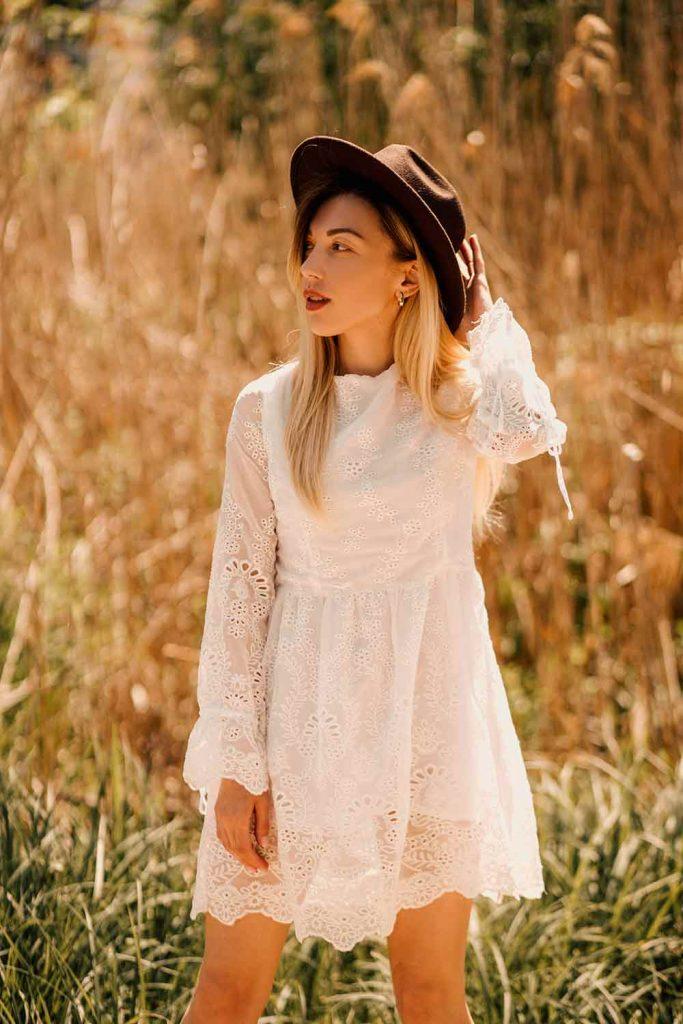 Long sleeve short boho dress best sale