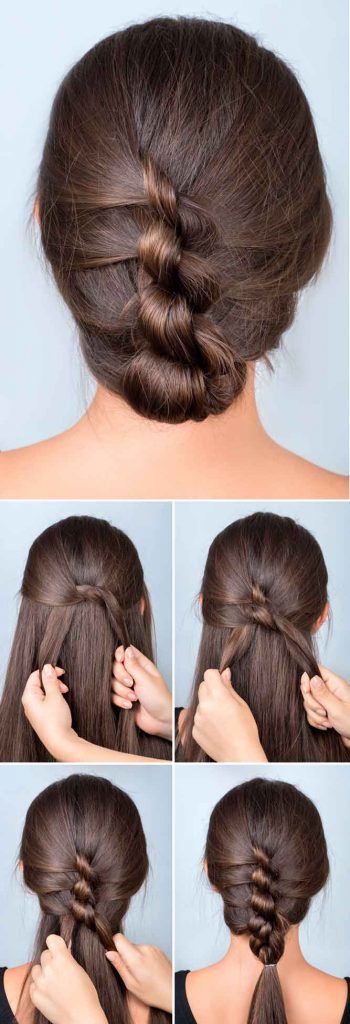 French Knotted Braided Updo #hairtutorial