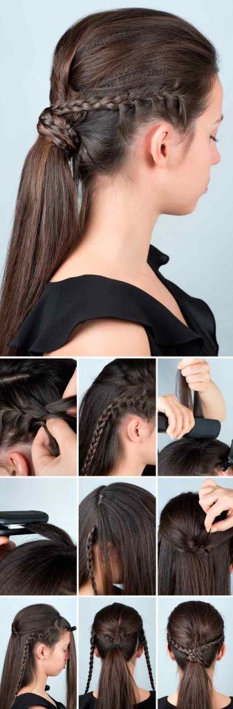 Double Dutch Braids Ponytail #hairtutorial