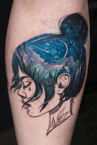 Watercolor Arm Tattoo Idea #watercolorlandscape