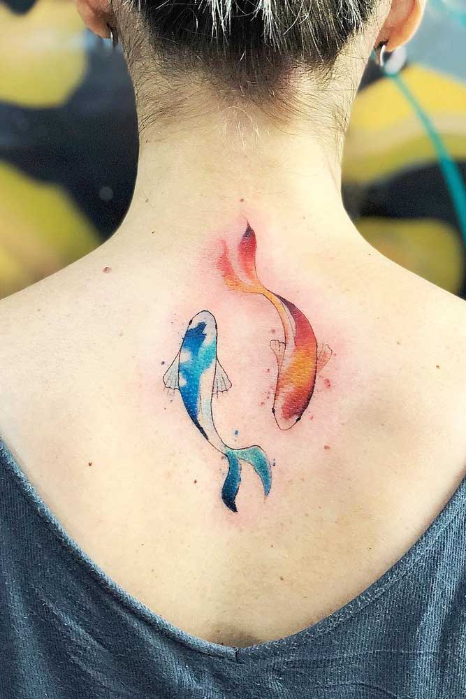 Yin Yang Tattoo Design #yinyangtattoo #fish
