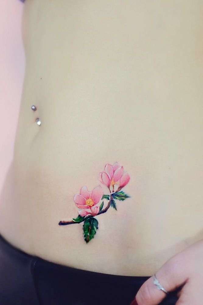 Cherry Blossom Tattoo Idea #cherryblossom #cherryblossomtattoo